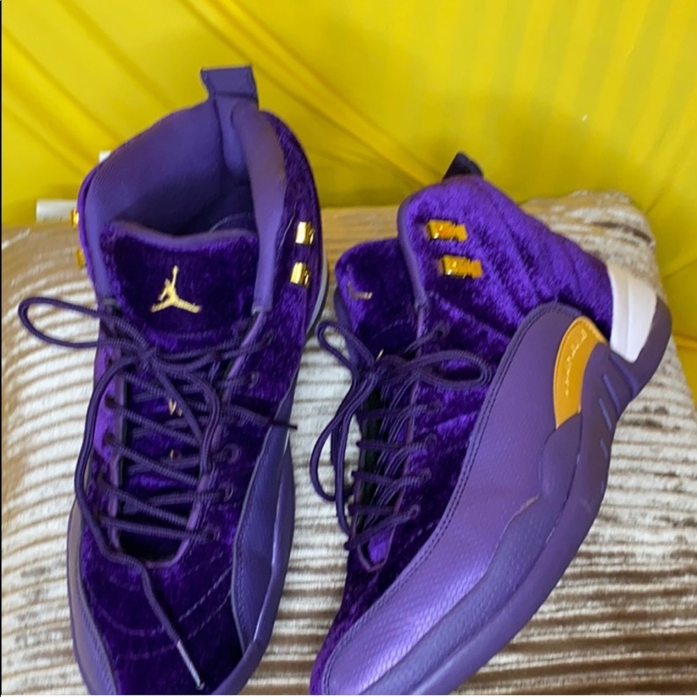 Purple suede jumpman Jordans